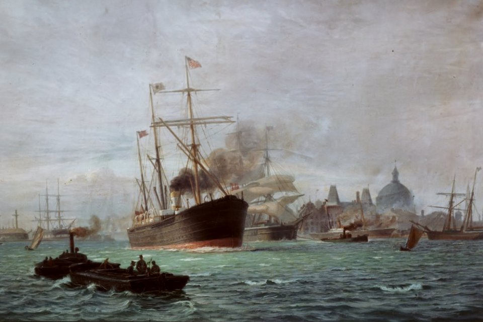 SS Norge i Københavns havn 1894